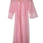 Vintage Gaymode Penney’s Bubblegum Pink Lace Chiffon Robe Women’s Small/Medium Photo 0
