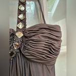 Cache Vintage Y2K  Taupe Cream Ombre One Shoulder Sequin Beaded Dress Size 4 S Photo 1