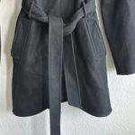 Guess Pea Coat Black Wool Blend Tweed Preppy Capsule Size Large Photo 7