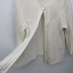 Avenue Avellini Ivory Cream Cable Knit Single Button Cardigan Classic Size 2X Plus Photo 3