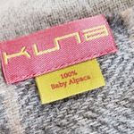 Ecru Kuna & Gray Baby Alpaca Fringe Scarf 12x64 Photo 3