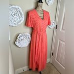 Preston & York NTM: Short Sleeve Coral Eyelet Maxi Length Belted Dress Size 8 Photo 14