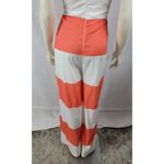Must Haf Womens Jumpsuit Size M Orange White Striped Strapless Bow Front NEW Size M Photo 8