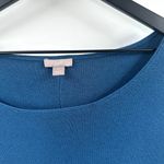 J.Jill Dark teal Blue Seamed Wool Blend Sweater Dress Long Sleeve Size Small Photo 2