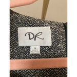 DR Thick Knit Maxi Dress 16 Herringbone Holiday Old Money Quiet Luxury Black Photo 5