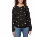 Buffalo David Bitton  black crew neck sweater with stars, size M Photo 1