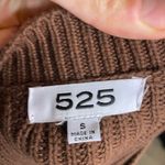 525 America 525 Brown Cropped Knit‎ Long Sleeve Pullover Sweater Size Small Photo 3