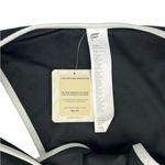 Fabletics  Coastline Swim Black Bikini Bottoms White Trim Cheeky Fit Size Large Photo 3