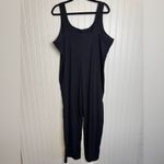 Old Navy black ribbed knit sleeveless jumpsuit size XL tall H46 Photo 5