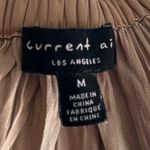 Current Air  Crinkle Plisse Midi Skirt Golden Brown Sz Medium Photo 4