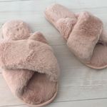 Pink Plush Slippers, Size 7/8 Photo 6