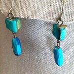 Elegant Beaded Dangle Earrings Turquoise Blue Photo 13