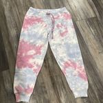 Love Shack Fancy  Etty Cropped Joggers  Tie Dye Sweatpants Small Photo 0
