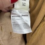 Reformation  Kenny Boiler Camel Color Belted Short Sleeve Jumpsuit Photo 5