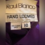 Vintage Raul Blanco Purple Women's Cardigan with Belt Size 10 Photo 8