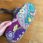 Vera Bradley Colorful Shoulder Tote, Purple Heather Paisley (Retired Print) Photo 4