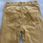 Mother high waisted looker skinny jeans with raw hem Gold Size 27 Photo 3