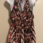 a.n.a Tie Back Halter Strap Pom Pom Babydoll Tank Photo 2
