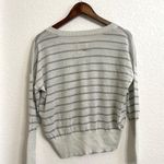 Chaser NWT  Womens Shirt Top Gray Grey Stripe Shimmer Dolman Size Small Photo 1