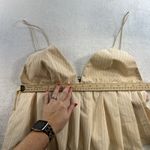 ZARA XXL Babydoll Cami Tank Top Pleated V-Neck Whimsy Romantic Striped Festival Photo 13