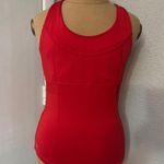 Athleta  Red Crewneck Workout Tank S Activewear Athleisure Casual Cherry Girl Photo 0