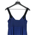 Proenza Schouler Cami Long Floral Block Print Crepe De Chine Silk Dress Blue 2 Photo 10