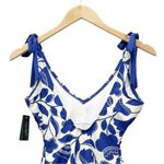 Kate Spade NWT Zigzag Floral Bow-Strap V-neck One-Piece Swimsuit Size Small NEW Photo 5