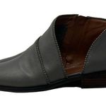 Lucky Brand  Prucella Leather D’Orsay Ankle Boots Booties Gray Womens Size 8 Photo 3