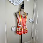 Ann Taylor ’s NWT White, Orange, Yellow & Gray Halter Tank Top Size 6 Photo 5
