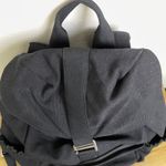 BEIS The Rucksack Backpack Black Womens Canvas Pockets Shoulder Straps EUC Photo 4