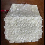 Rare BYO Archemy Clutch Bag 11x7.5” Cream PVC Latex Photo 3