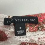 Signature Studio Women’s Size Small Top Cream Orange & Brown Photo 2