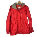 Columbia Omni-Heat Interchange Coral Red Full Zip Waterproof Rain Ski Jacket M Photo 0