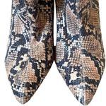 public desire  Snakeskin Print Heeled Sock Booties Photo 6