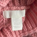 H&M | Pink High Neck Chunky Knit Cropped Sweater Sz S Photo 6
