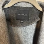 NWT Dictionary Women’s Jacket Sweater Cardigan Open Gray Polyester‎ Size Large Photo 2
