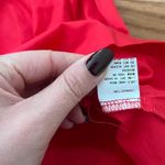 Charcoal Clothing Red Linen Shorts  Photo 3