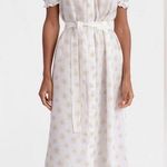 Sleeper Brigitte Midi Linen Dress in Daisy Print size Large Photo 0