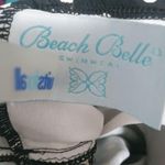 Beach Belle 22W Black White Dot Tankini Swim Top Plus Photo 4