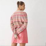 J.Crew  Puff-sleeve Fair Isle Crewneck Sweater Size XL Photo 2