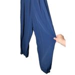 Joseph Ribkoff Vintage  80s Blue With Gold Trim Jumpsuit‎ Size 6 Photo 3