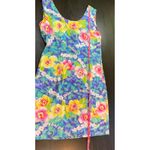 Jams World Vintage Dress Orchids of Hawaii Floral Sleeveless Hawaiian Photo 9