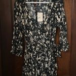 Free People NWT All The Right Ruffles Romper in Black Raven Combo Size M Photo 1
