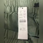 J.Crew Seaside Pants Linen Wide Leg Olive Green Size LT Drawstring Pull On NWT Photo 9