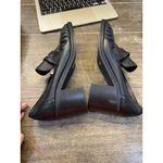 Aquatalia $595 NEW Josette Black Leather Penny Loafer Heels Women Size 10.5 Photo 11