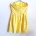 Jasmine  strapless dress NWT yellow lace strapless gown Photo 2