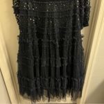 Needle & Thread  Dot Shimmer Ankle Gown Black Size US 16 Photo 7