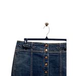 Gap Y2K Button Front Denim Skirt Blue Size 12 Festival Dummer Boho Vintage Cute Photo 3