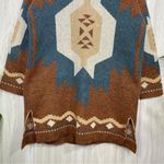 Forever 21  Aztec Western Print Wool Blend Cardigan size S Small Photo 5