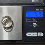 Artisan Sterling Silver 925 Ring Matte Wrap Twist Cuff Band Open Back Adjustable Photo 5